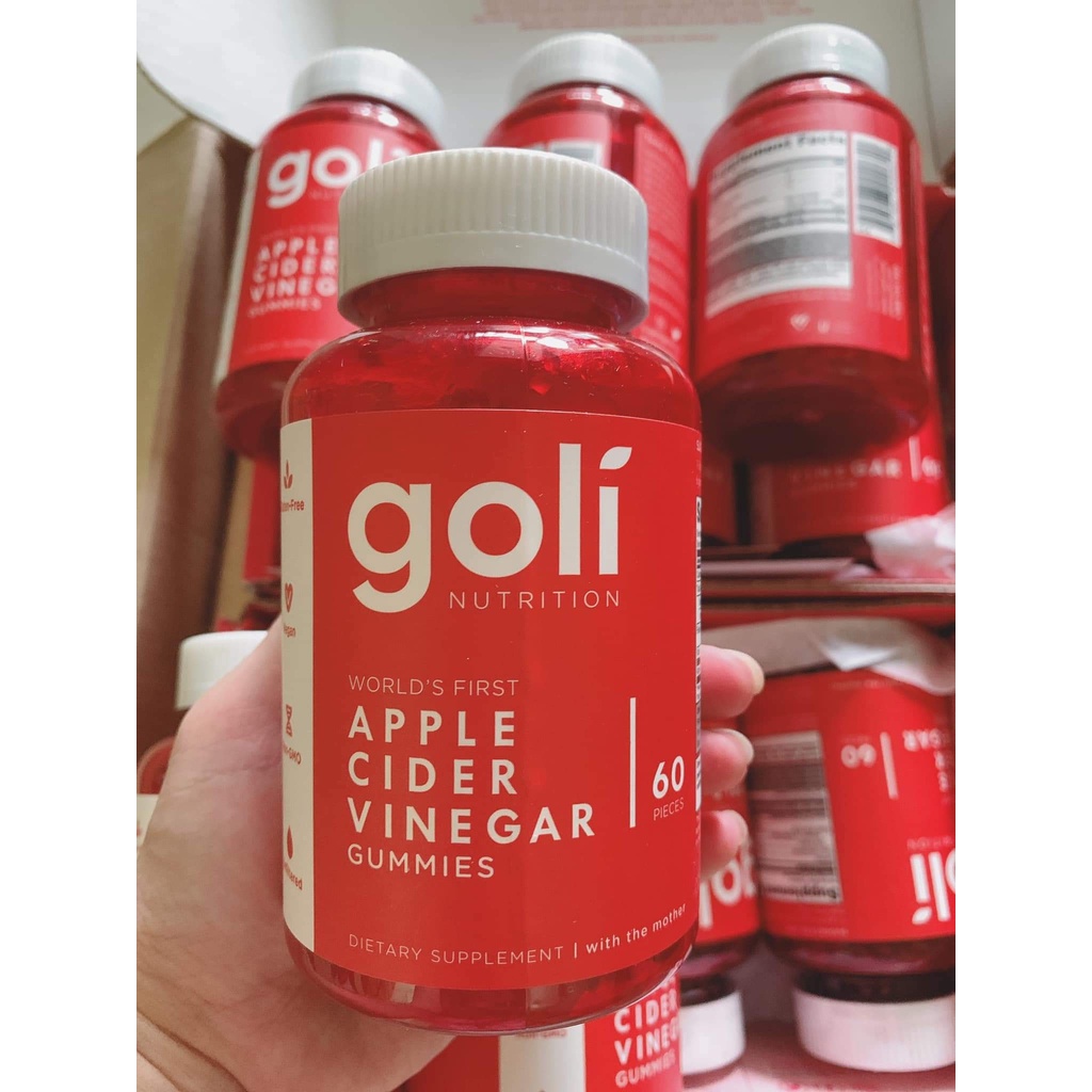 Kẹo Dẻo Giấm Táo Giảm Cân Goli Apple Cider Vinegar 60 viên Mỹ