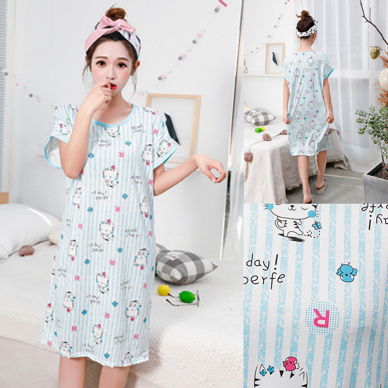 Đầm ngủ nữ in hoạt hình dễ thương | BigBuy360 - bigbuy360.vn
