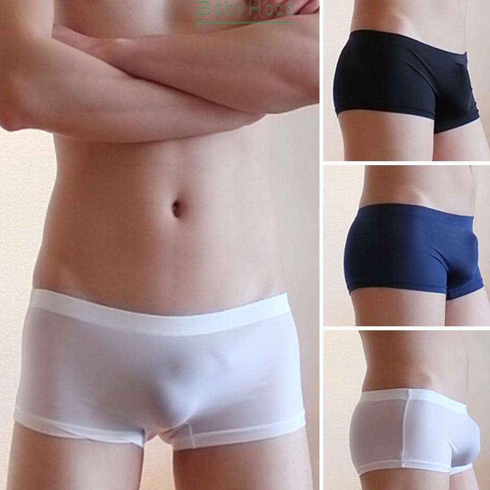 BBHOOD~Underwear Knickers Plus size Smooth Boxer Briefs Men's Ultra-thin Viscose【Big discounts】