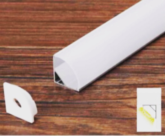 Thanh Nhôm định hình dài 1m, Thanh nhôm dùng cho led dán 12v, trang trí nội thất