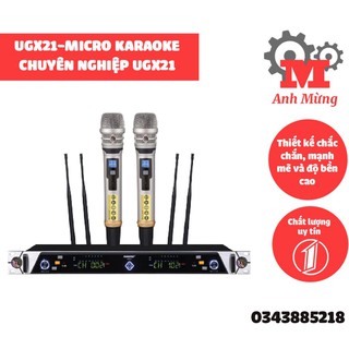 Micro không dây Shure UGX21-micro karaoke chuyên nghiệp thết kế khoa học, tính năng vượt trội