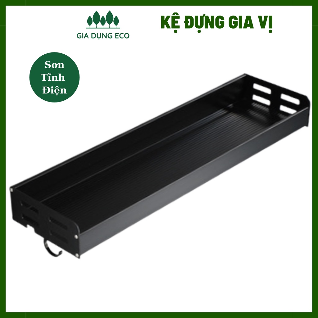 Kệ Gia Vị Giá Đựng Gia Vị Nhà Bếp Dán Tường Sơn Tĩnh Điện Phong Cách Bắc Âu Đựng Hũ Gia Vị, Dầu Ăn Dài 40cm