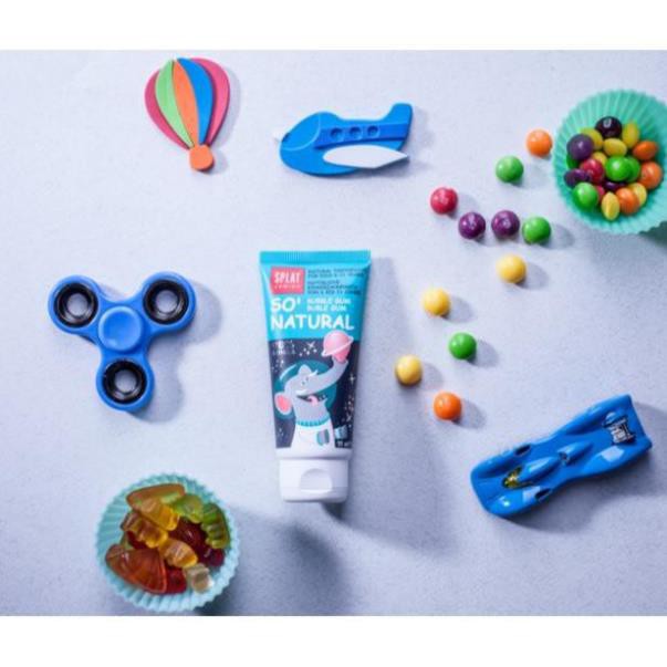 Kem Đánh Răng Trẻ Em 6 -11 Tuổi Vị Kẹo Cao Su [An Toàn Khi Nuốt Phải ] SPLAT Junior Bubble Gum, 73g