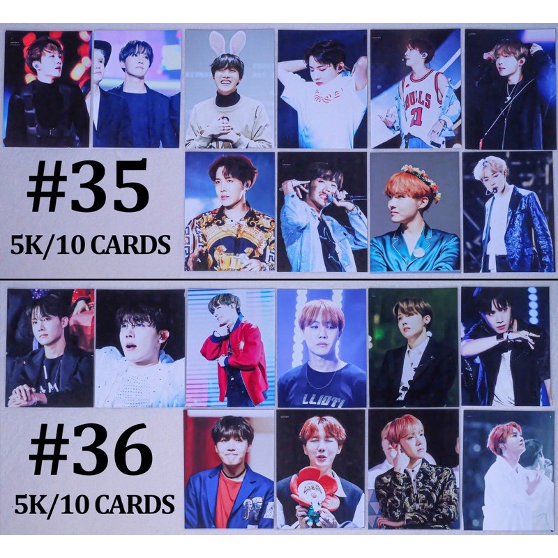 (Có sẵn) Sale set card BTS - JHOPE 2