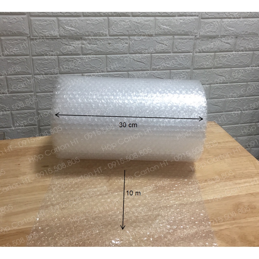 Cuộn Xốp Nổ Chống Sốc 10m Bóng Khí Chống Sốc Bọc Hàng Khổ 20cmx10m và 30cmx10m Tiện lợi