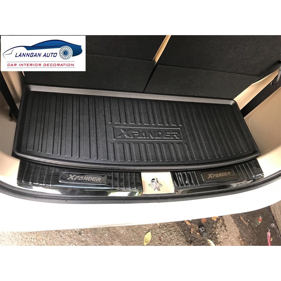Ốp chống trầy cốp xe Xpander, Xpander Cross 2018-2023, Mẫu hợp kim Titan,Chống xước, chống trượt hiệu quả