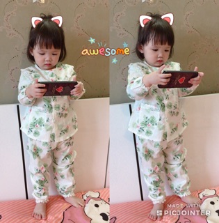 Bộ thô ren bé gái