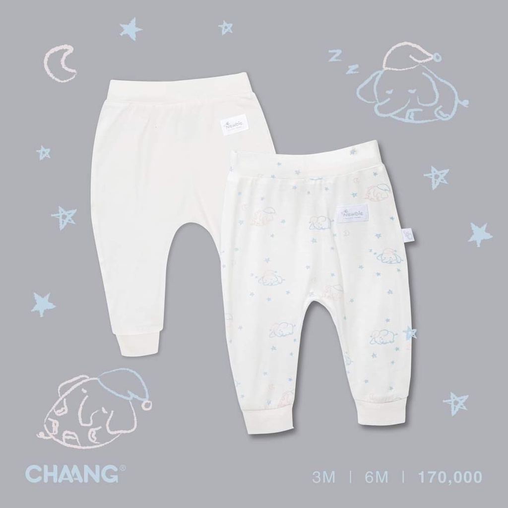 Chaang set 2 quần dài cotton cho bé trai bé gái sơ sinh mềm mịn