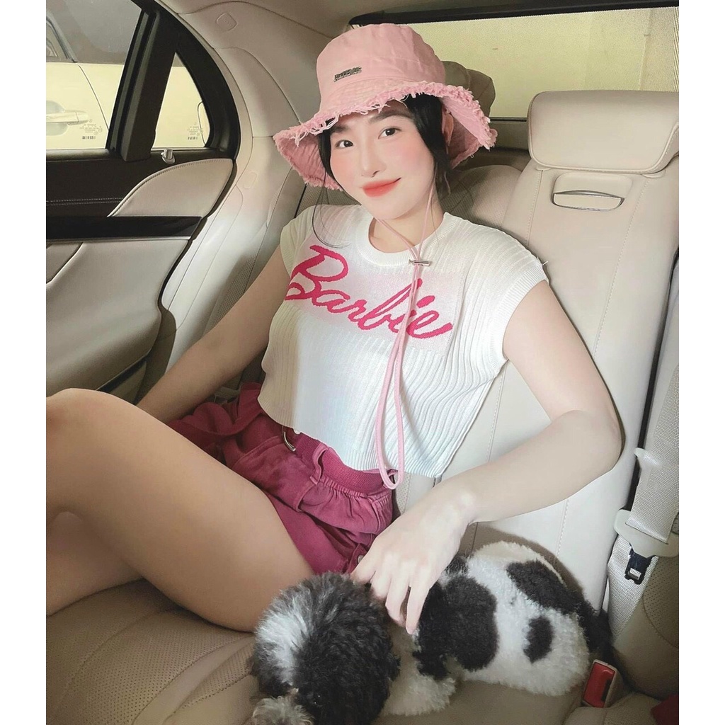 Áo Croptop Dệt Kim Barbie , Áo Thun Mongtoghi Hàng Quảng Châu Loại 1