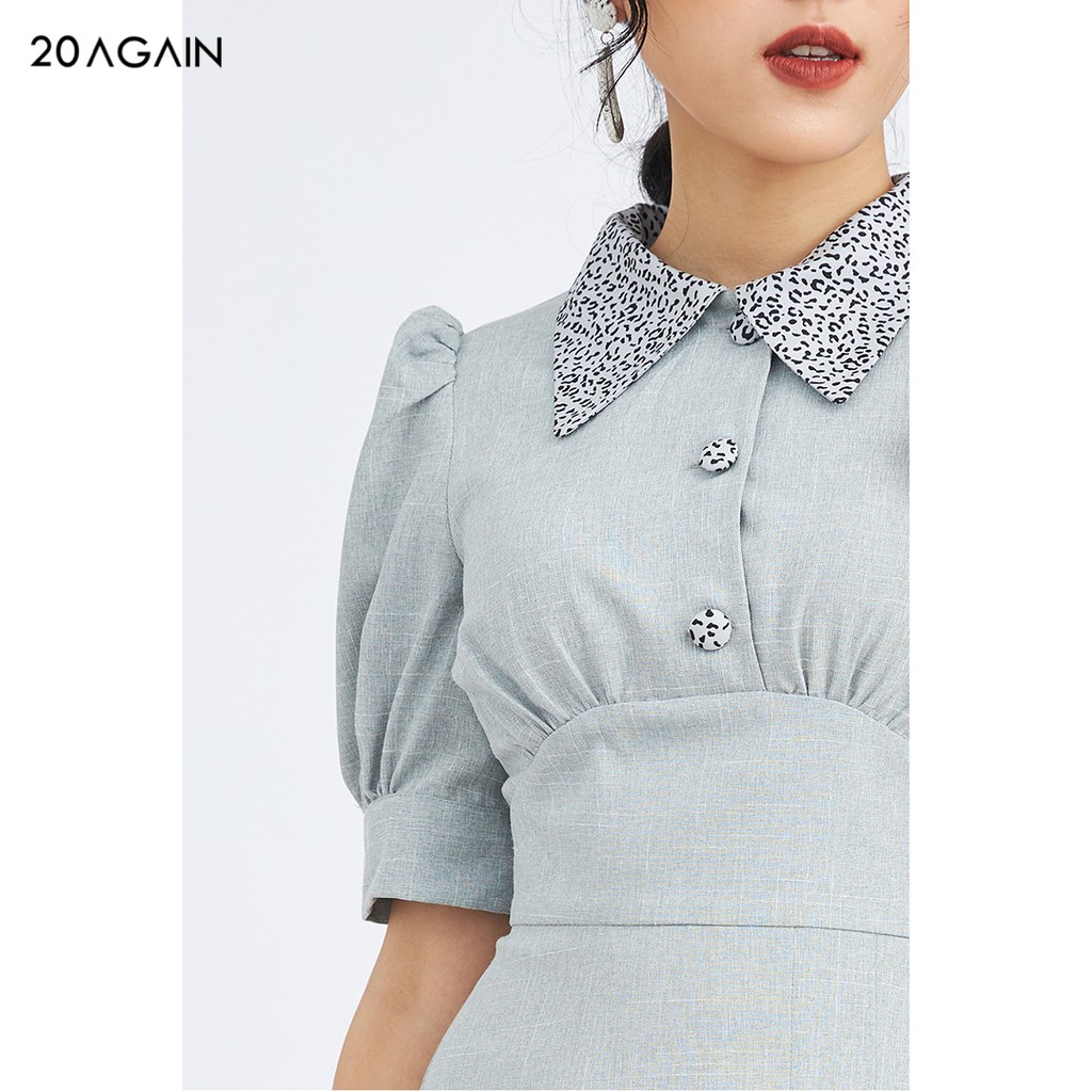 Đầm váy nữ công sở 20AGAIN đủ màu, đủ size, thiết kế dài tay phối cổ DEA1091 | BigBuy360 - bigbuy360.vn