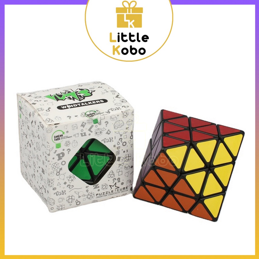 Rubik Lanlan 4x4 8-Axis Skewb Diamond Octahedron Rubic Biến Thể 8 Mặt Bát Diện Đều Đồ Chơi Trí Tuệ Trẻ Em - Little Kobo