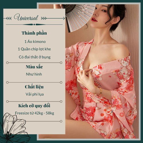 Áo Kimono Nữ Sexy - Bộ Đồ Ngủ Kimono Nữ Gợi Cảm Đồ Ngủ Sexy UNIVERSALXXX - DCP12 | BigBuy360 - bigbuy360.vn