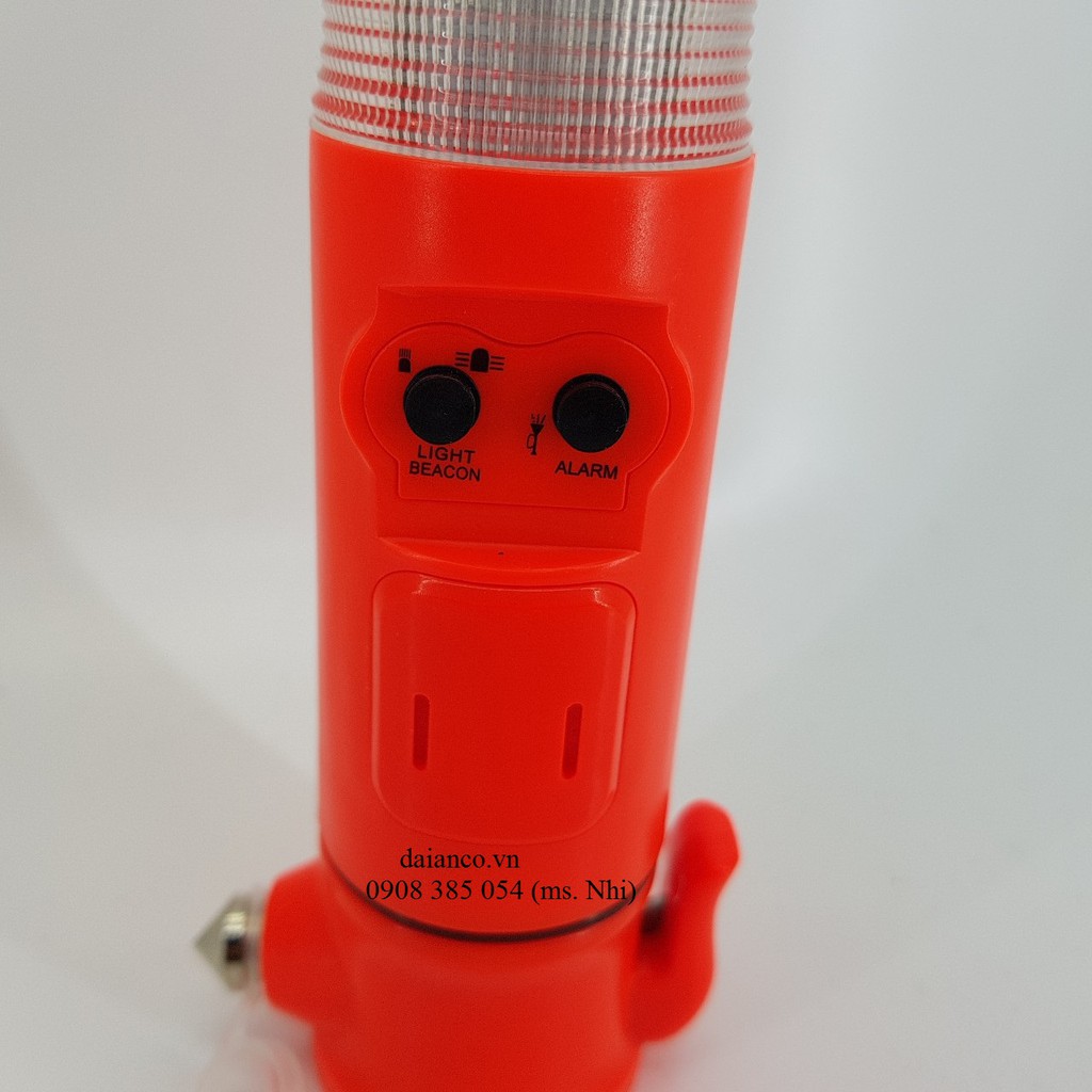 Búa thoát hiểm mini kèm đèn pin tiện dụng