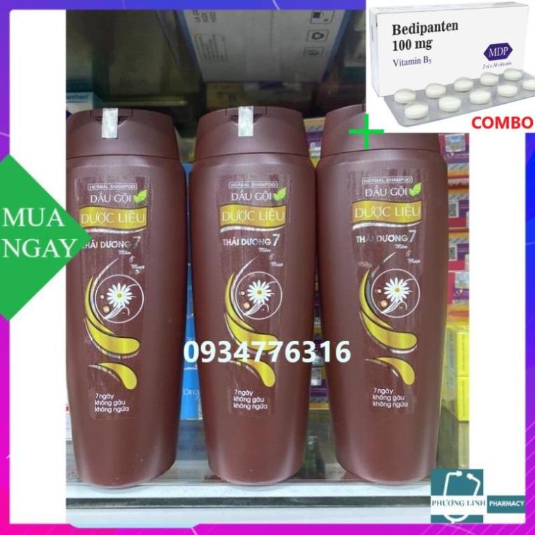 Combo Bedipanten 100mg +  Dầu gội dược liệu Thái Dương 7