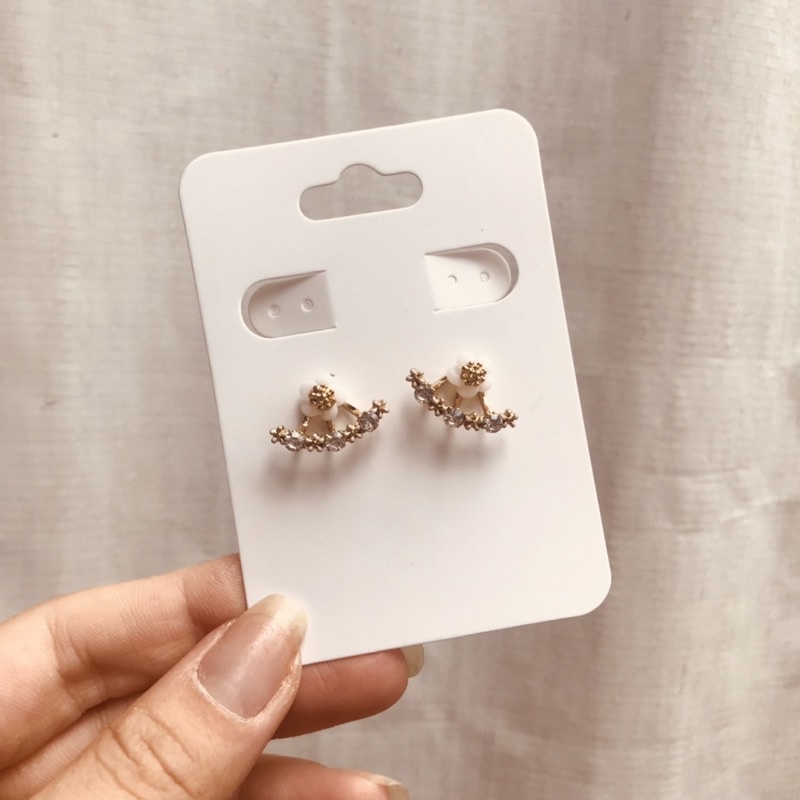 100 bìa treo dây chuyền kết hợp bông tai size 6x8cm