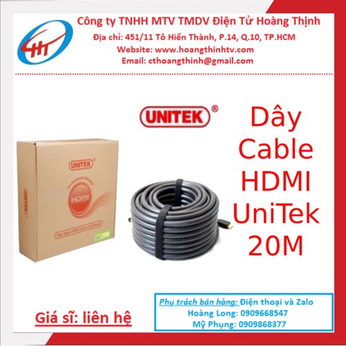 Cáp HDMI Unitek Chiều Dài 20M Tốt