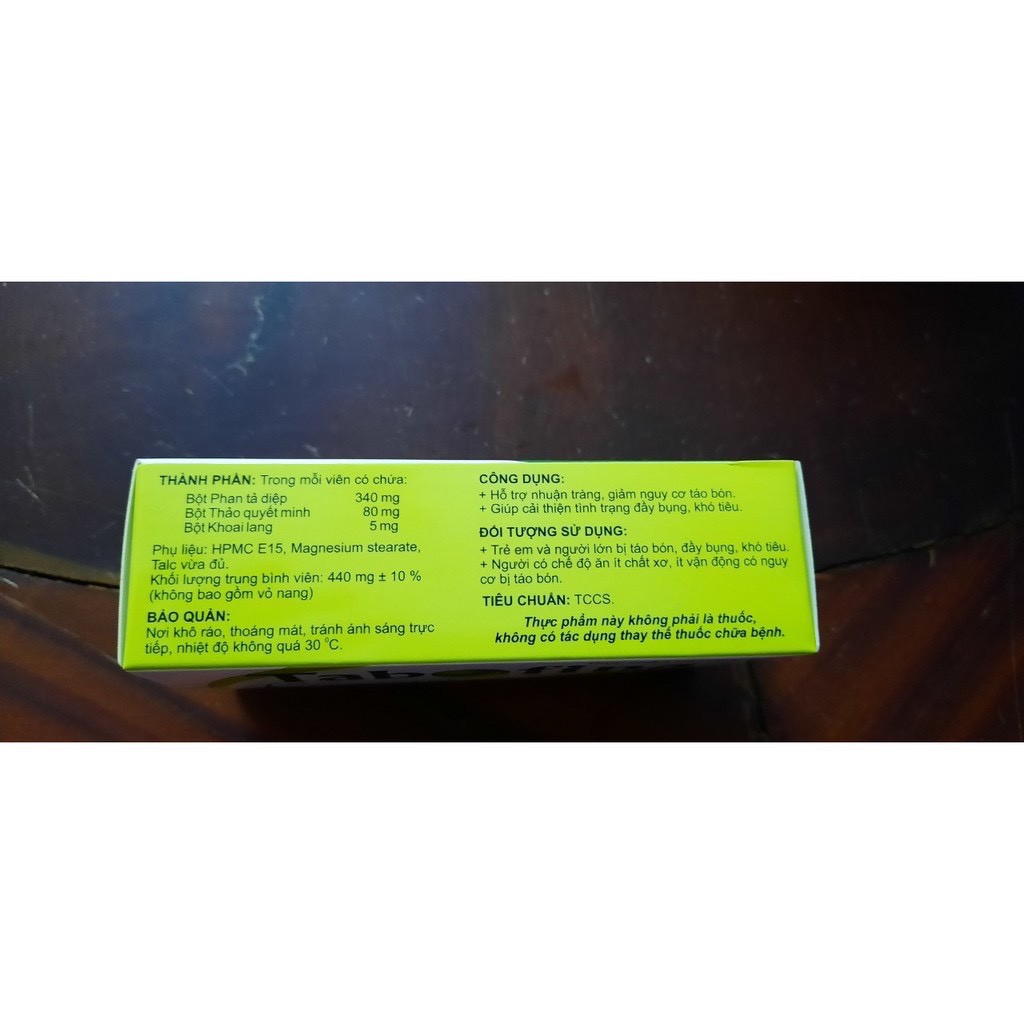 Viên Uống Tabofina Hộp 30 Viên - Hỗ Trợ Nhuận Tràng Giảm Táo Bón - Coastlinecare Pharmacy