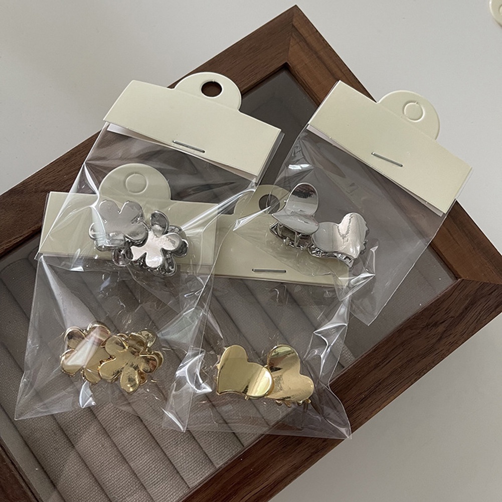 Kẹp Tóc Kim Loại Mini Hình Hoa/Trái Tim Dễ Thương Thời Trang Dự Tiệc