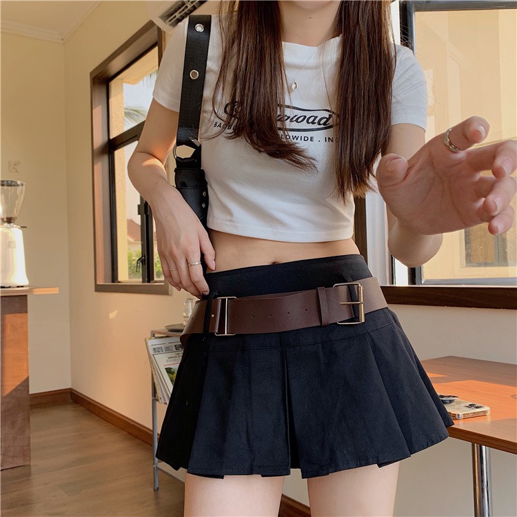 Mới Chân Váy Ngắn Lưng Cao Xếp Ly Phong Cách Hàn Quốc Thời Trang Cho Nữ | BigBuy360 - bigbuy360.vn