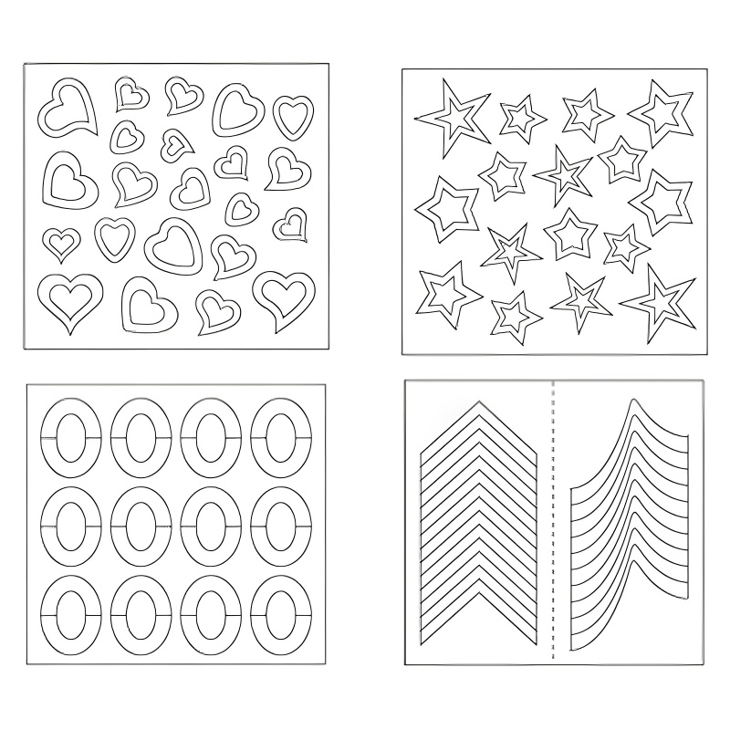 Miếng Dán Trang Trí Móng Tay Nghệ Thuật DIY Thời Trang