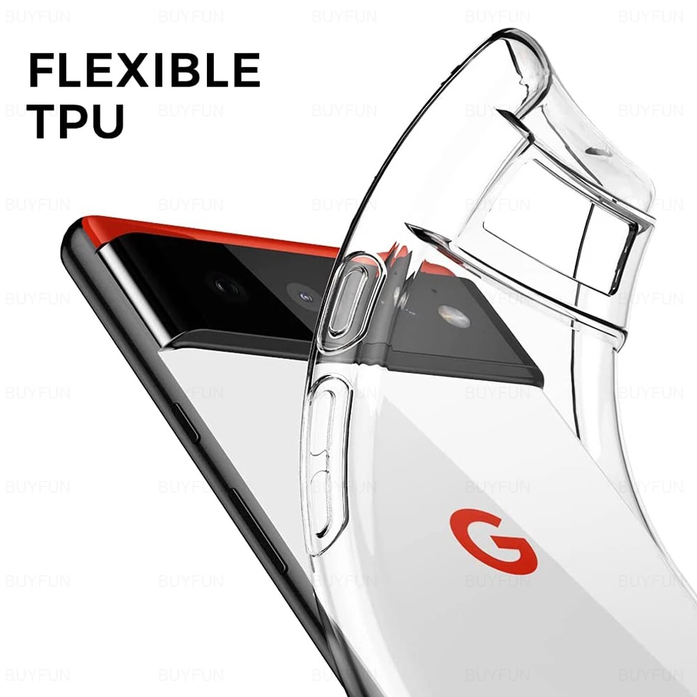 Ốp Điện Thoại TPU Silicon Mềm Trong Suốt Siêu Mỏng Chống Sốc Dành Cho Google Pixel 6A