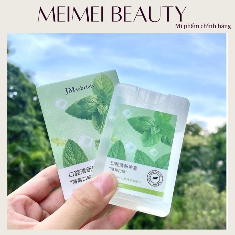 Xịt thơm miệng vị đào vị bạc hà Heyxi MeiMei Beauty