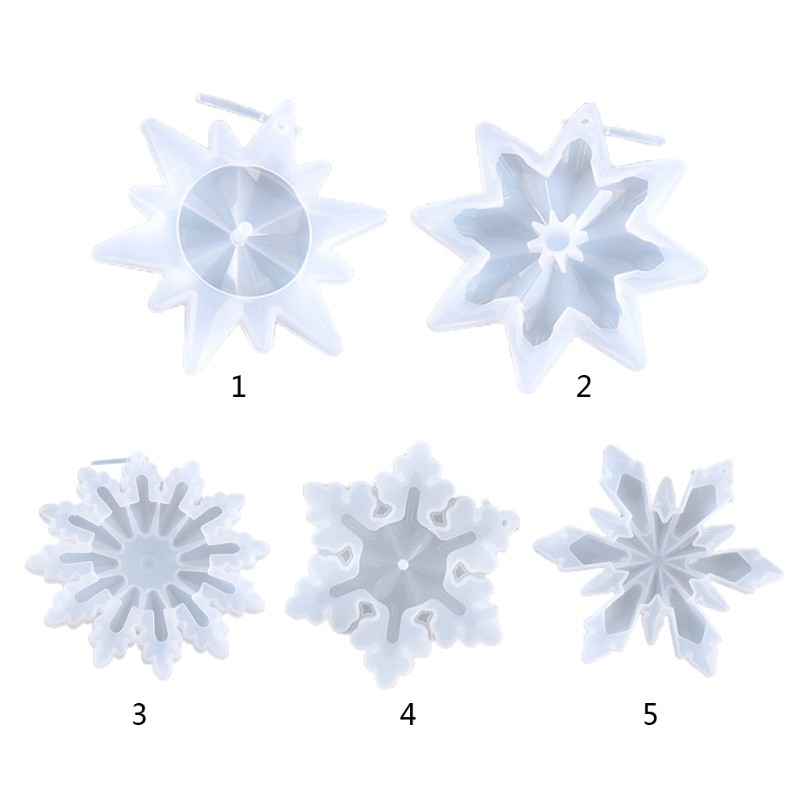 Khuôn silicon hình hoa tuyết làm bánh tiện dụng