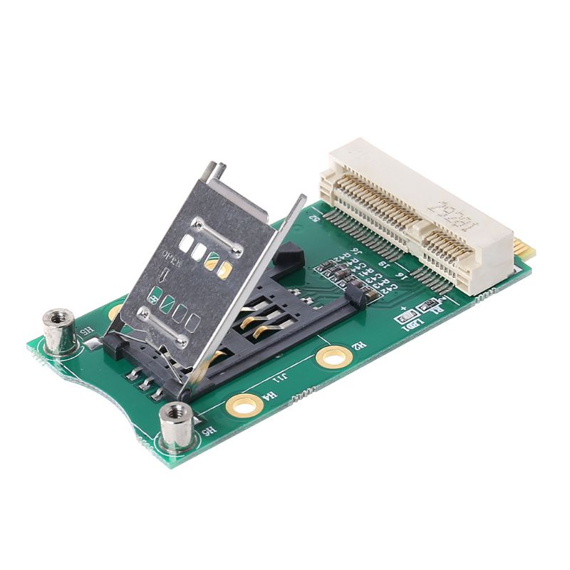 Adapter Thẻ Sim Pci-E Mini Kèm Ngăn Đựng Thẻ Sim Cho 3g / 4g Wwan Lte Gps