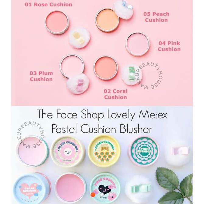 (hàng Mới Về) Phấn Má Hồng Dạng Cushion E7kv The Face Shop Đáng Yêu D0do