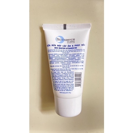 Sữa rửa mặt tạo bọt kiểm soát dầu thừa Bio Essence Bio-Water B5 Foamy Cleanser 30g