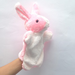 Rối Tay Hình Thú Nhồi Bông - Thỏ Con Màu Hồng
