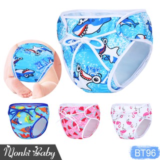 SIZE 10-15kg | Quần bơi cho bé sơ sinh, kiểu dán tiện lợi cho trẻ 18-30m, chất thun bơi không thấm nước, mềm mại | BT96