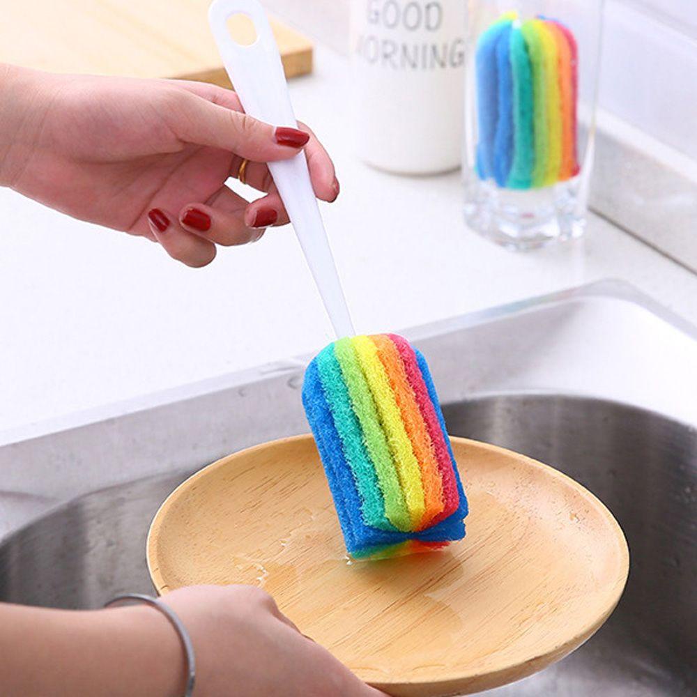 Bàn Chải Vệ Sinh Bình Thủy Tinh Có Tay Cầm Cao Cấp Tiện Dụng
