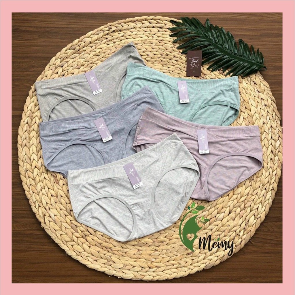 Quần lót bầu và sau sinh 💕𝐅𝐑𝐄𝐄 𝐒𝐇𝐈𝐏💕 cạp chéo co giãn chất thun cotton sợi tre thoáng mát, kháng khuẩn hiệu quả
