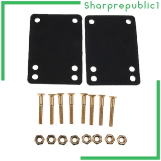 [Sharprepublic1] Set 2 Miếng Đệm Nâng 3mm + 8 Ốc Vít 29mm Dành Cho Ván Trượt
