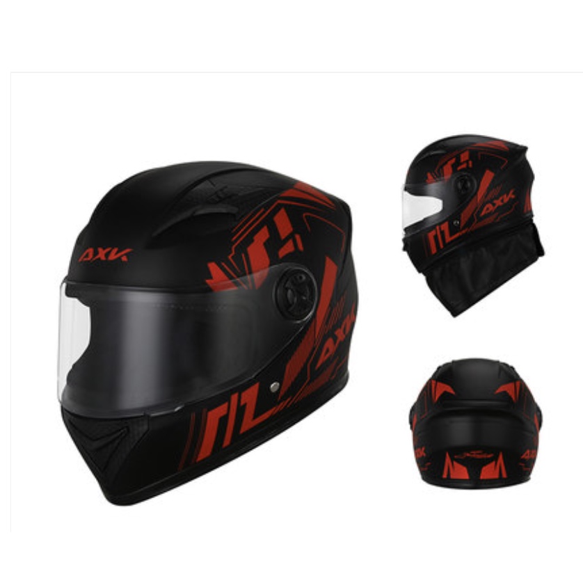 Mũ bảo hiểm Fullface 2 kính Trùm đầu AXK mùa đông ấm áp