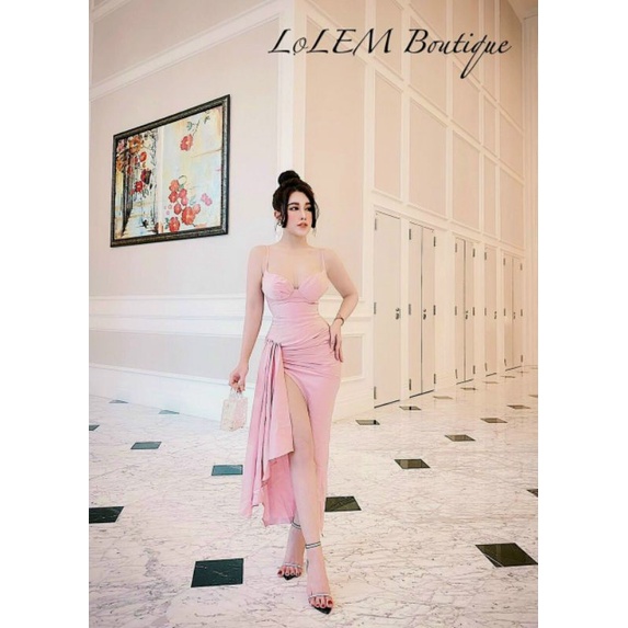 Đầm maxi phi 2 dây