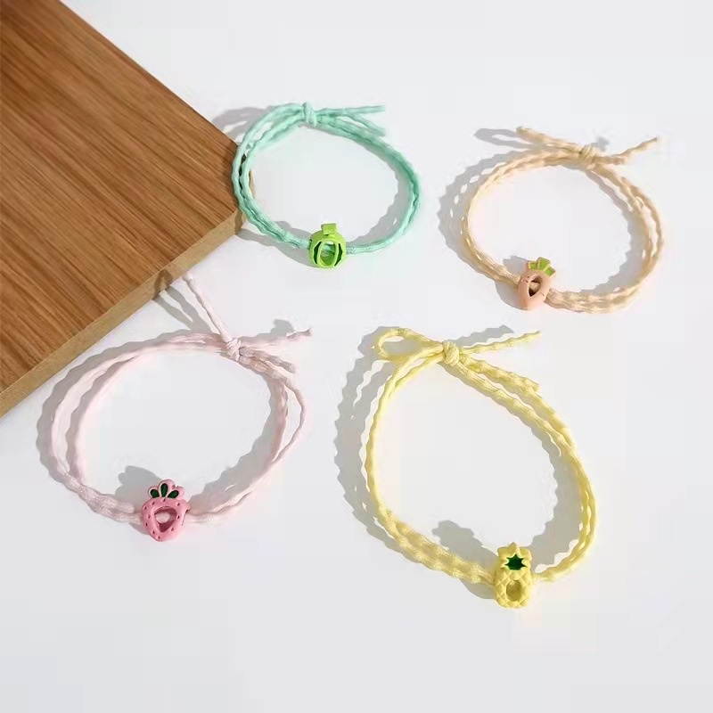 Dây buộc tóc co giãn hình trái cây dễ thương phong cách Hàn Quốc cho nữ