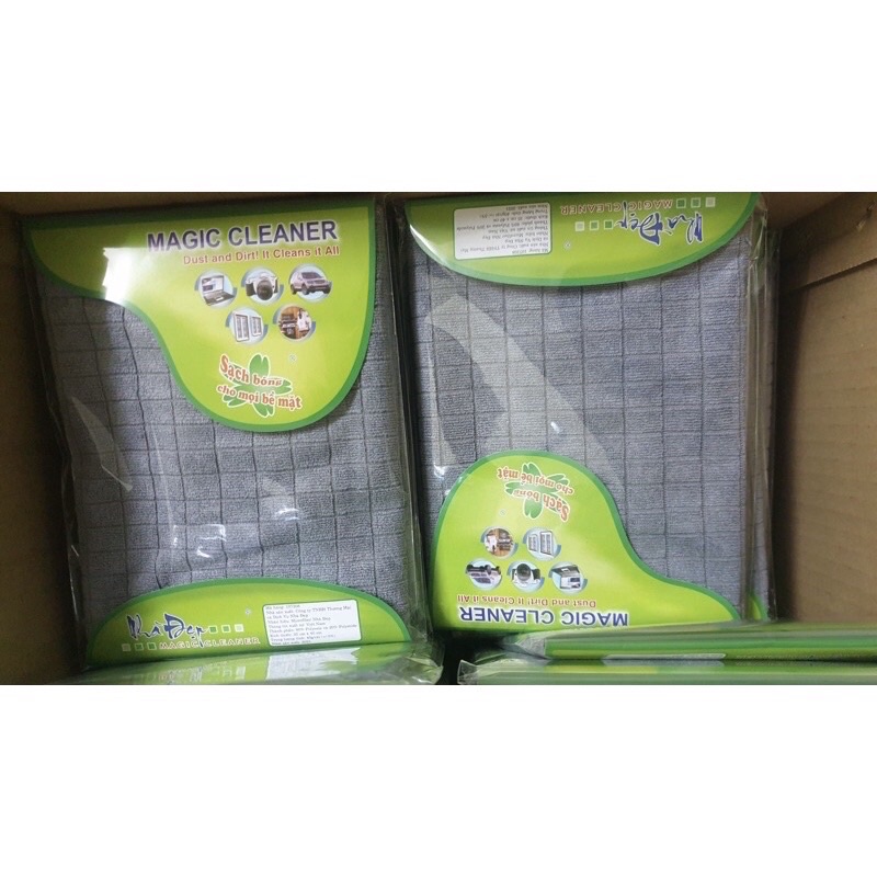Khăn lau ô tô, khăn lau đa năng chất liệu Microfiber NDF 35x40 màu xám