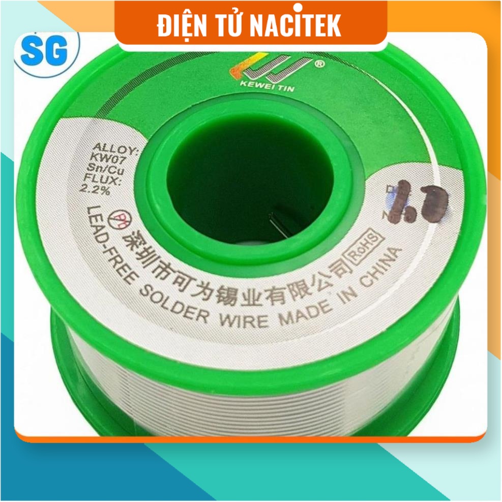 Thiếc hàn không chì 0.6mm, 0.8mm, 1.0mm, 1.2mm  50gram, 100gram, 500gram, 1000gram
