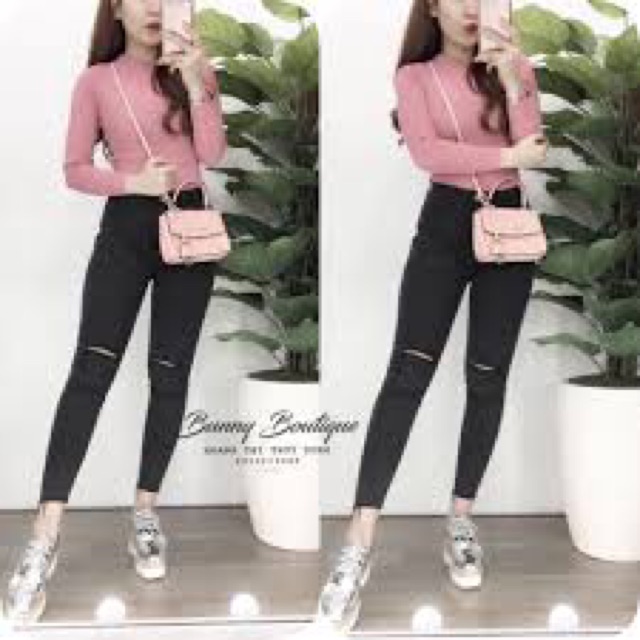 Áo Thun Gân Tay Dài Hót