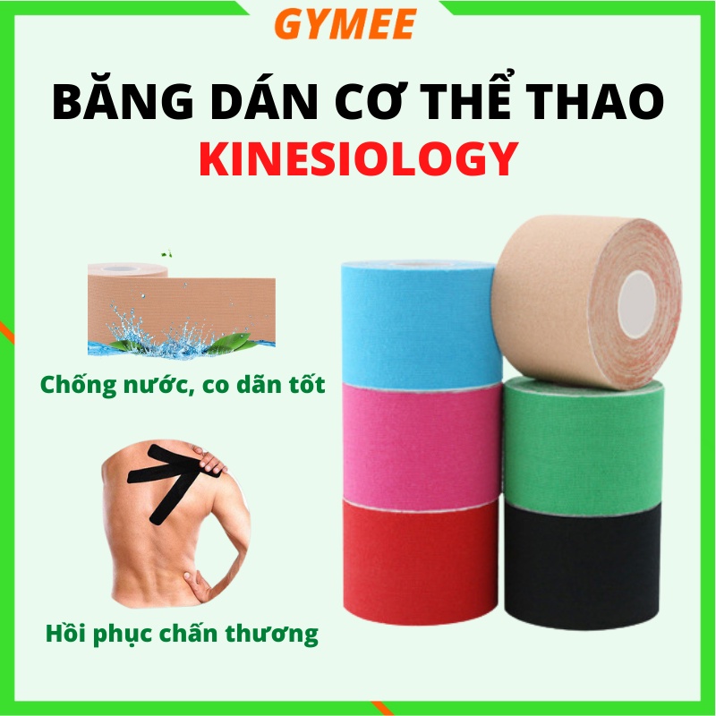 Băng Dán Cơ Thể Thao Kinesiology Chống Nước Chống Căng Cơ Cổ Chân Đầu Gối Băng Keo Hỗ Trợ Hồi Phục Cơ Khớp