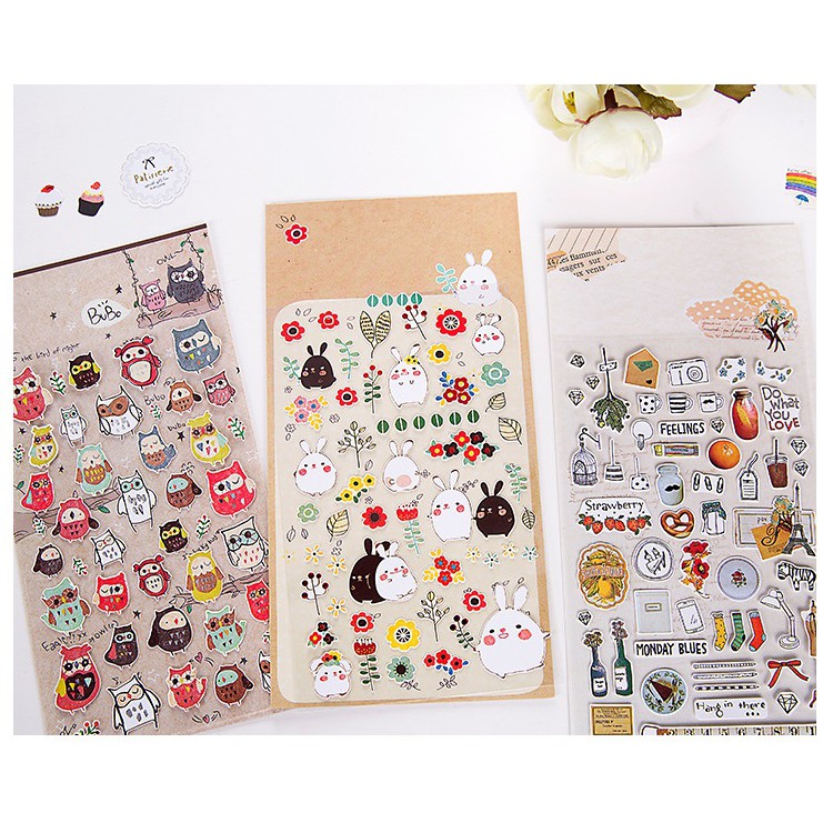 Phần 5 Sticker Dán Decor Nhiều Hình Ngộ Nghĩnh Dễ Thương - Vani Store [VPP00124]