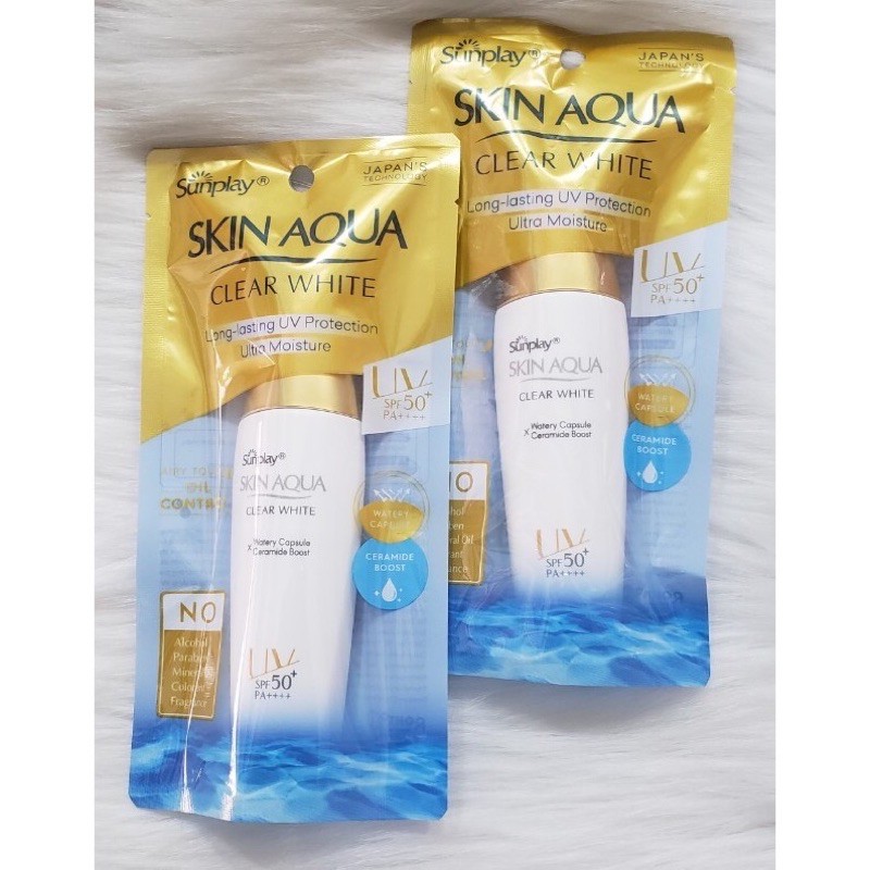 kem chống nắng dưỡng da trắng mịn Sunplay Skin Aqua Clear White SPF50++, PA++++25gr