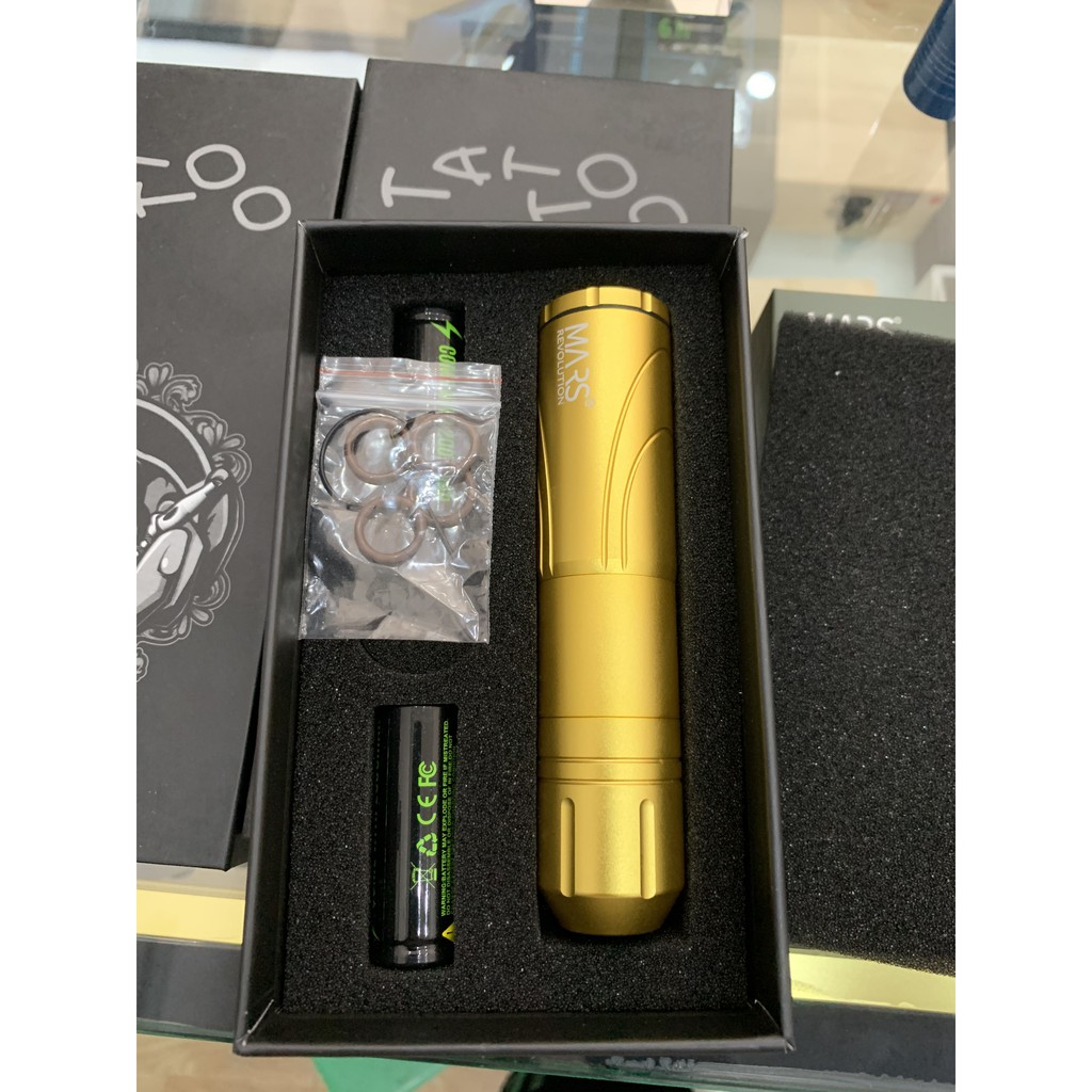 Máy xăm Pen 5.0 thế hệ 3 chính hãng MARS Tích hợp biến áp - Có 2 pin kèm theo 18500mAh