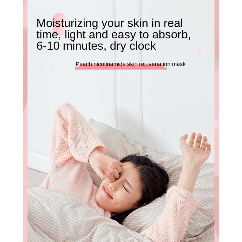 Mặt nạ Fanzhen Niacinamide chiết xuất đào dưỡng ẩm làm săn chắc và trẻ hóa làn da | BigBuy360 - bigbuy360.vn