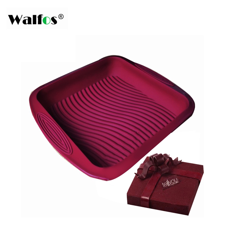 Khuôn làm bánh Walfos silicone chống dính hình vuông
