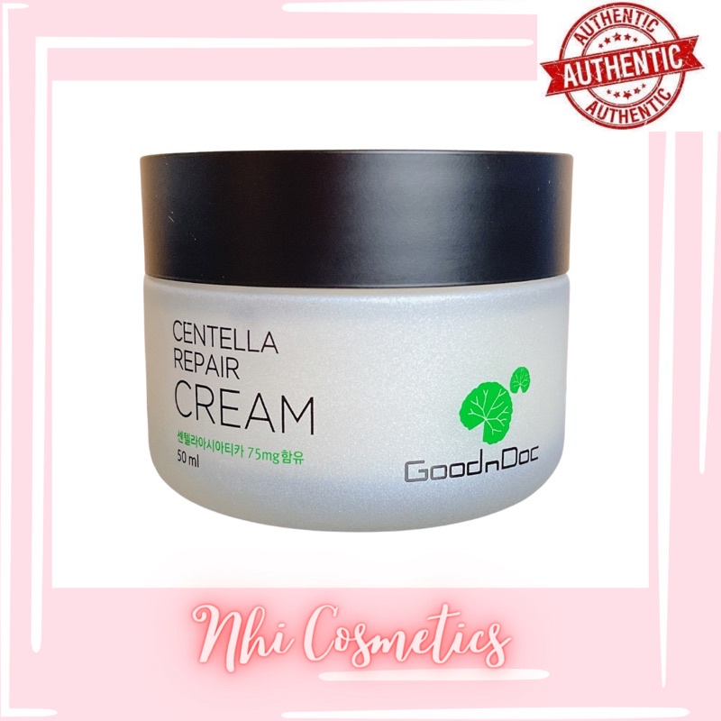 KEM DƯỠNG ẨM, PHỤC HỒI DA RAU MÁ GOODnDOC CENTELLA REPAIR CREAM