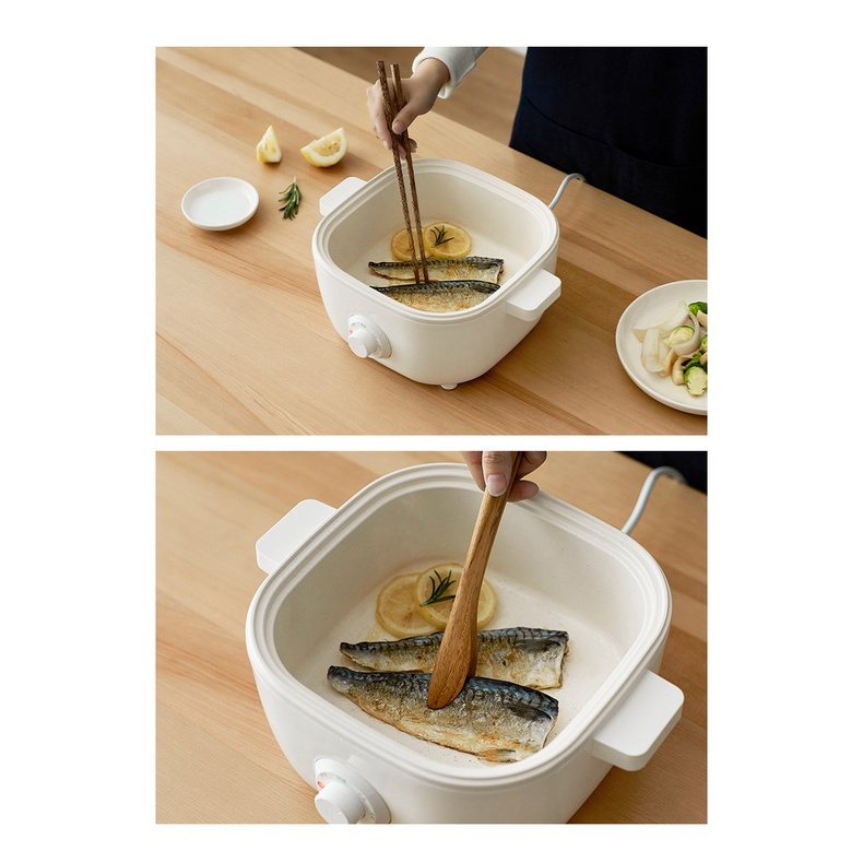 Nồi nấu lẩu điện đa năng Olayks phiên bản mới nhỏ gọn