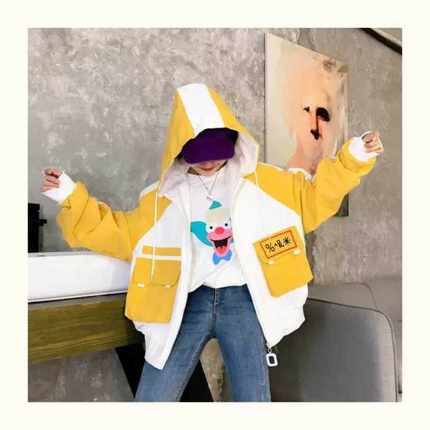 [Mã FASHIONT4WA2 giảm 10K đơn 50K] (giá siêu rẻ) Áo khoác dù 2 lớp túi hộp cá tính D11 | BigBuy360 - bigbuy360.vn